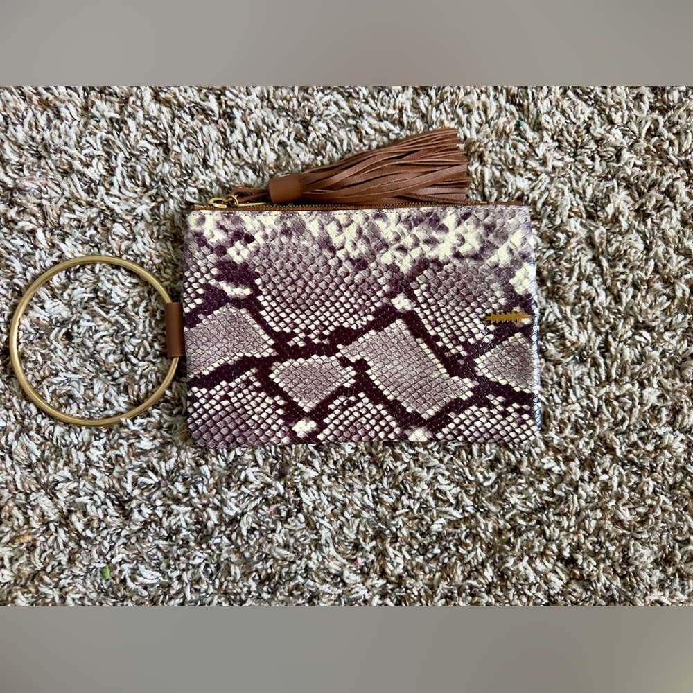 Thacker Snake-Print Wristlet - image 1